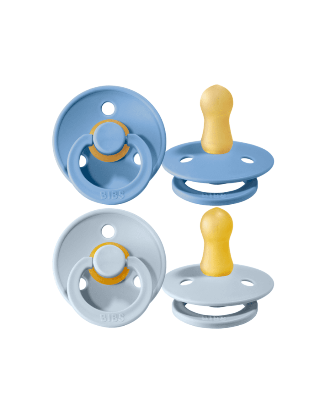 Bibs πιπίλες colour sky blue/baby blue 6-18 μηνών σετ 2 τεμ. - BIBS