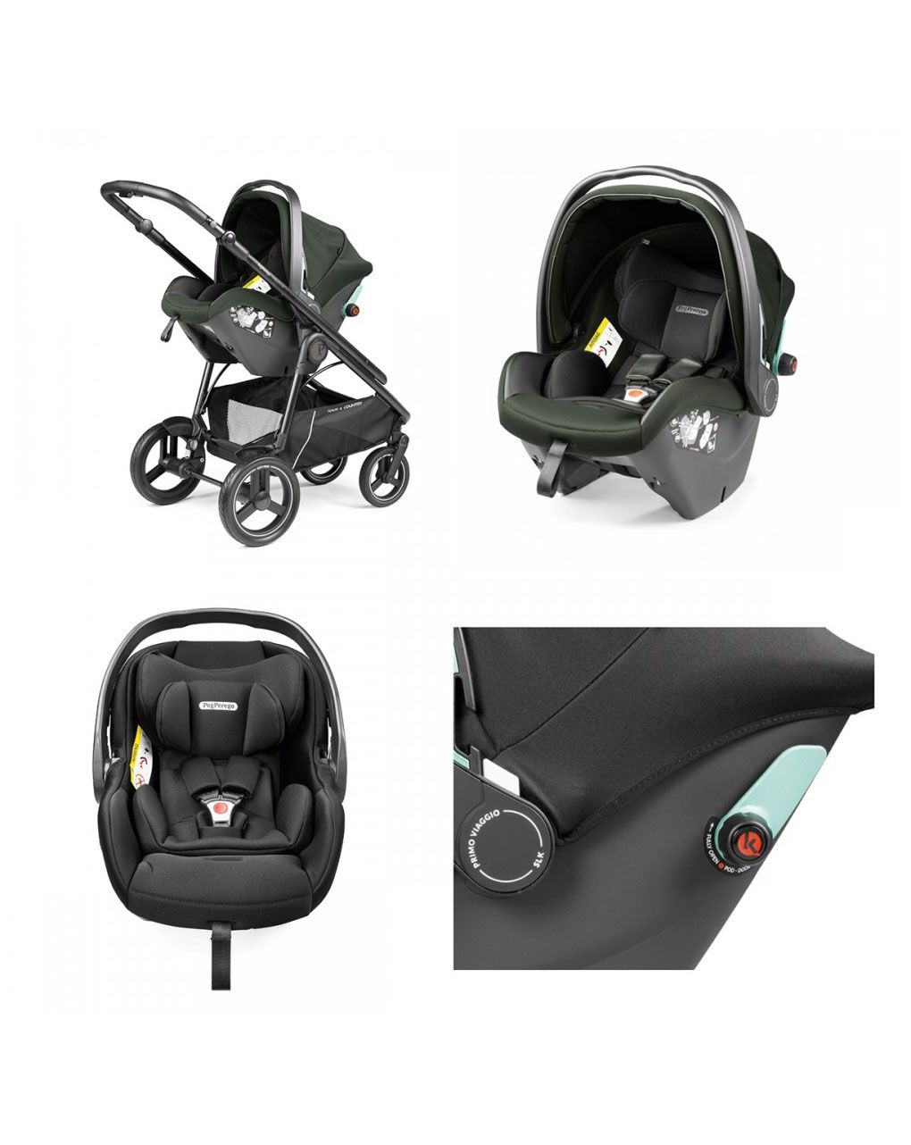 Peg perego σύστημα μεταφοράς veloce tc slk  3 in 1 green - Peg-Pérego