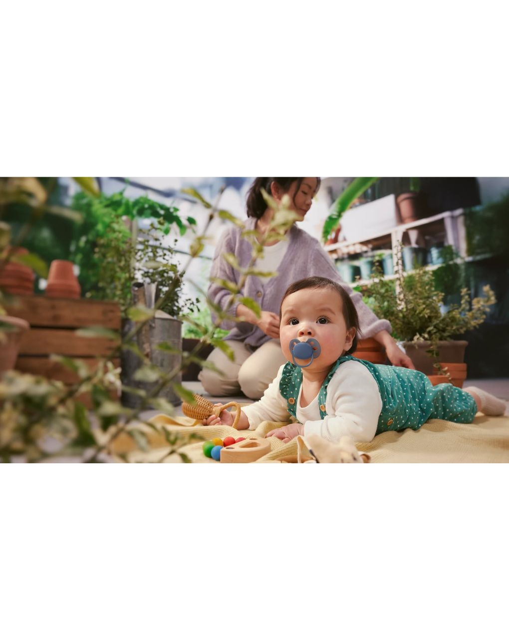 Philips avent πιπίλα σιλικόνης ultra soft 2τμχ 6-18 μηνών μπλε/πράσινο scf091/42 - Philips Avent