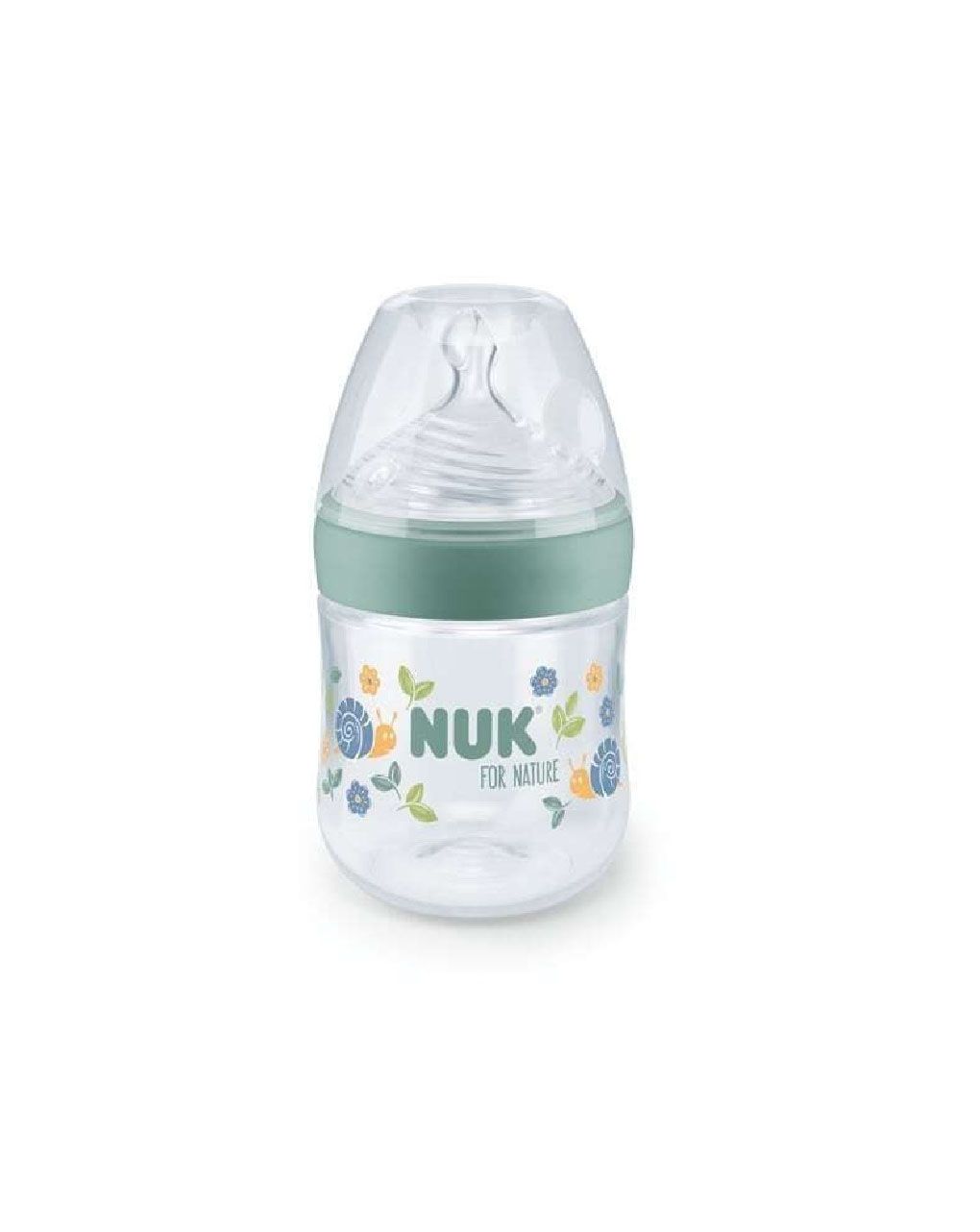 Nuk πλαστικό μπιμπερό με θηλή σιλικόνης for nature small 0-6m 150ml σε 2 χρώματα - Nuk