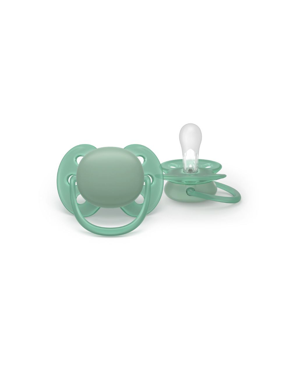 Philips avent πιπίλα σιλικόνης ultra soft 2τμχ 6-18 μηνών μπλε/πράσινο scf091/42 - Philips Avent