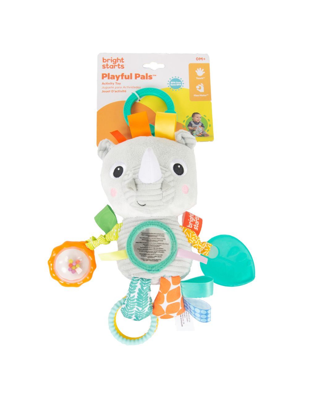 Bright starts kids ii playful pals activity toy - rhino παιχνίδι 12275 - KIDS II
