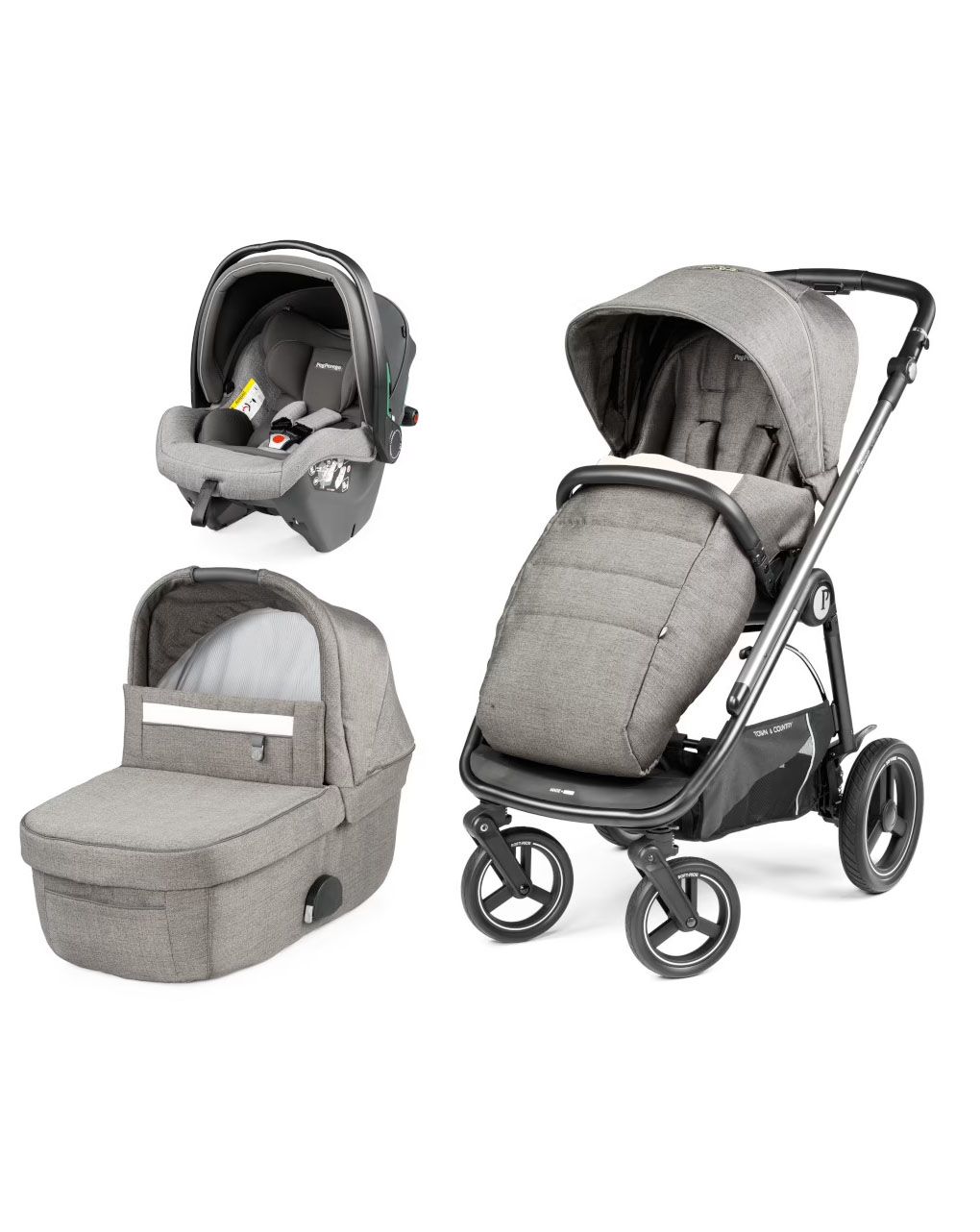 Peg perego σύστημα μεταφοράς veloce tc slk  3 in 1 city grey - Peg-Pérego