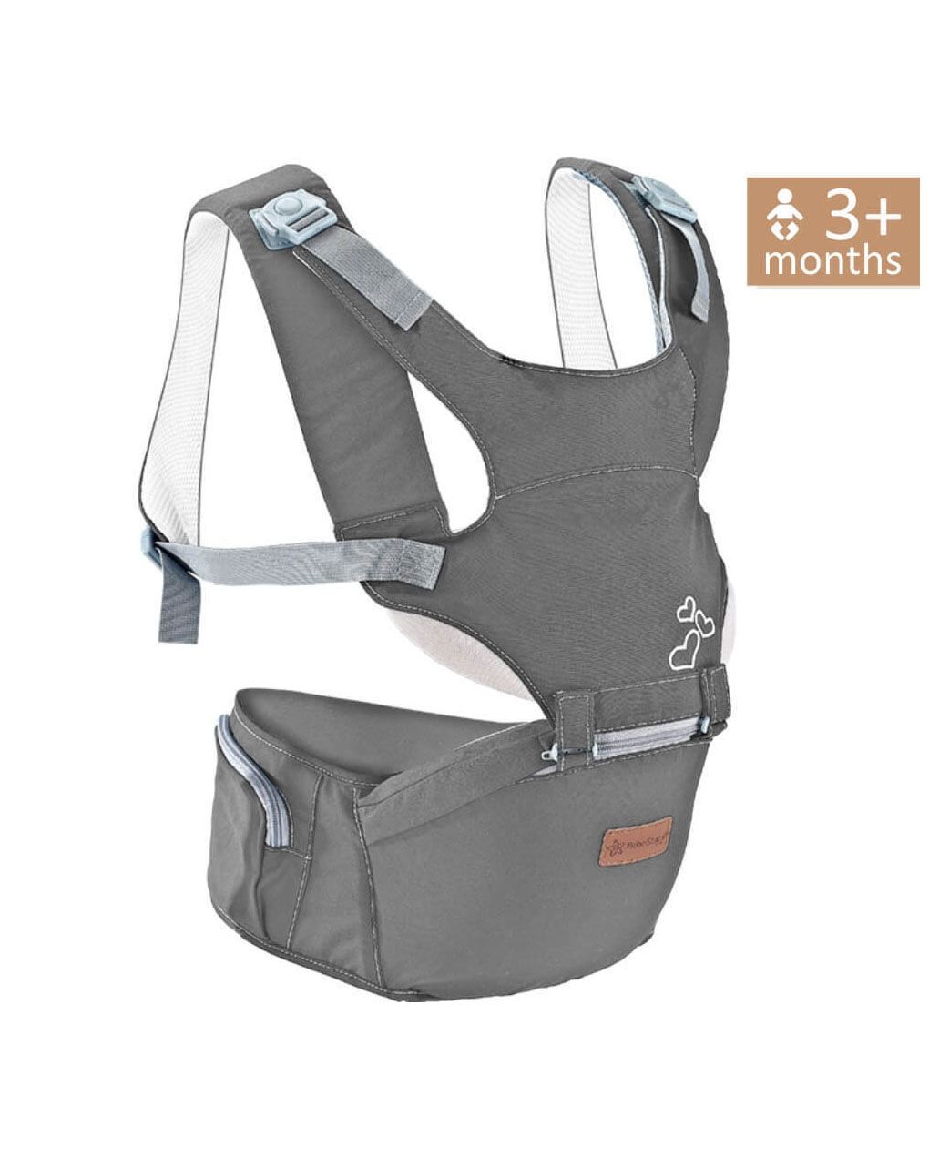 Bebe stars μάρσιπος lift & go dark grey (έως 9kg)