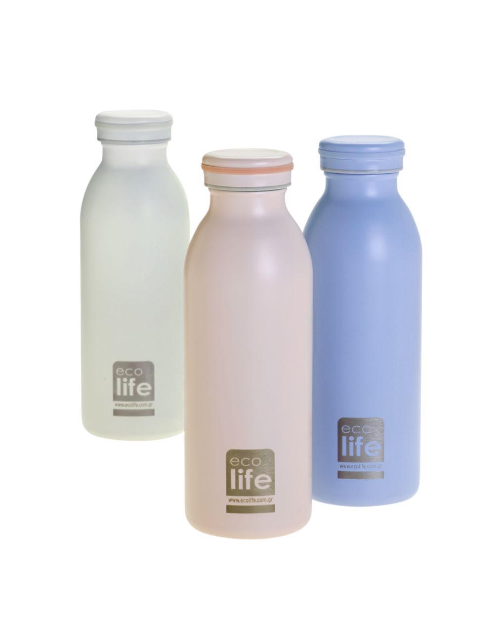 Ecolife μπουκάλι θερμός 450ml pastel white 33-bo-3045 - Ecolife