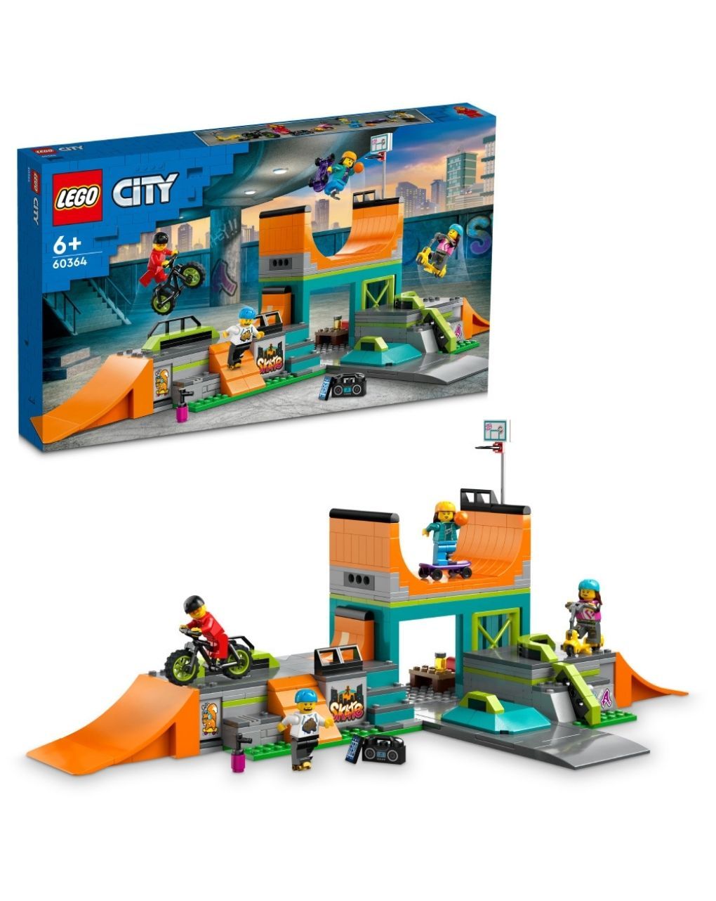Lego city πάρκο σκέιτ στον δρόμο 60364 - LEGO, LEGO City