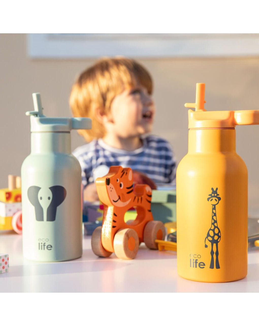 Ecolife παγούρι kids thermos animals 350ml giraffe 33-bo-2016 - Ecolife