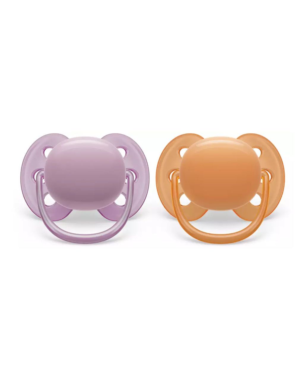Philips avent πιπίλα ultra soft 2τμχ orange-purple 6-18m, scf091/33 - Philips Avent