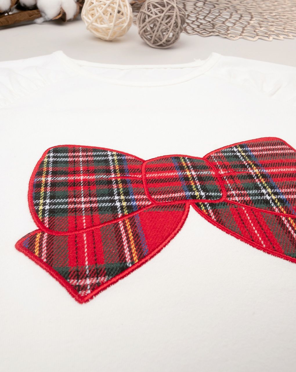 παιδική μπλούζα λευκή με φιογκάκι για κορίτσι - Prénatal