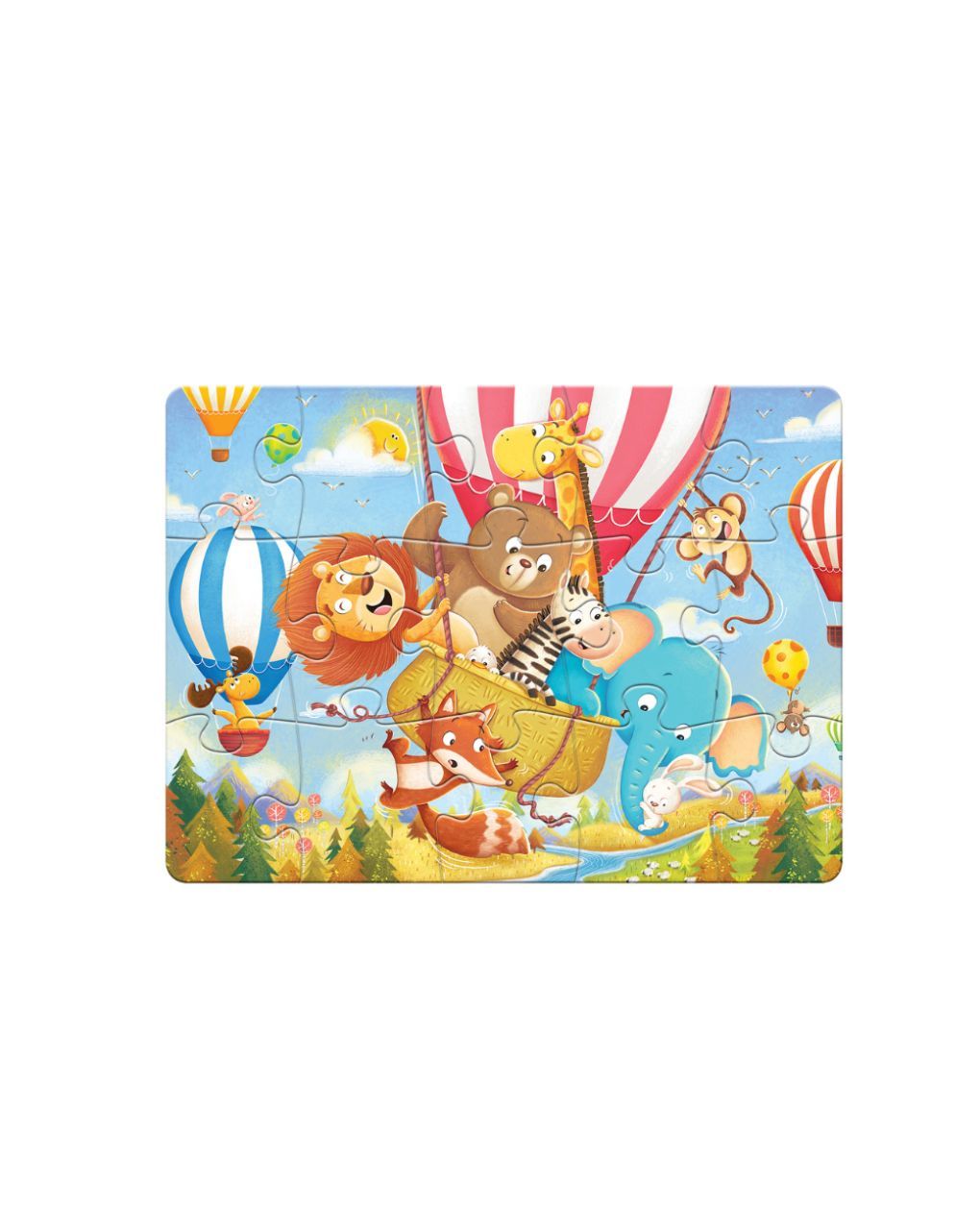 Remoundo παζλ δαπέδου 15 κομμάτια πάρτι στο αερόστατο π.026.208 - REMOUNDO