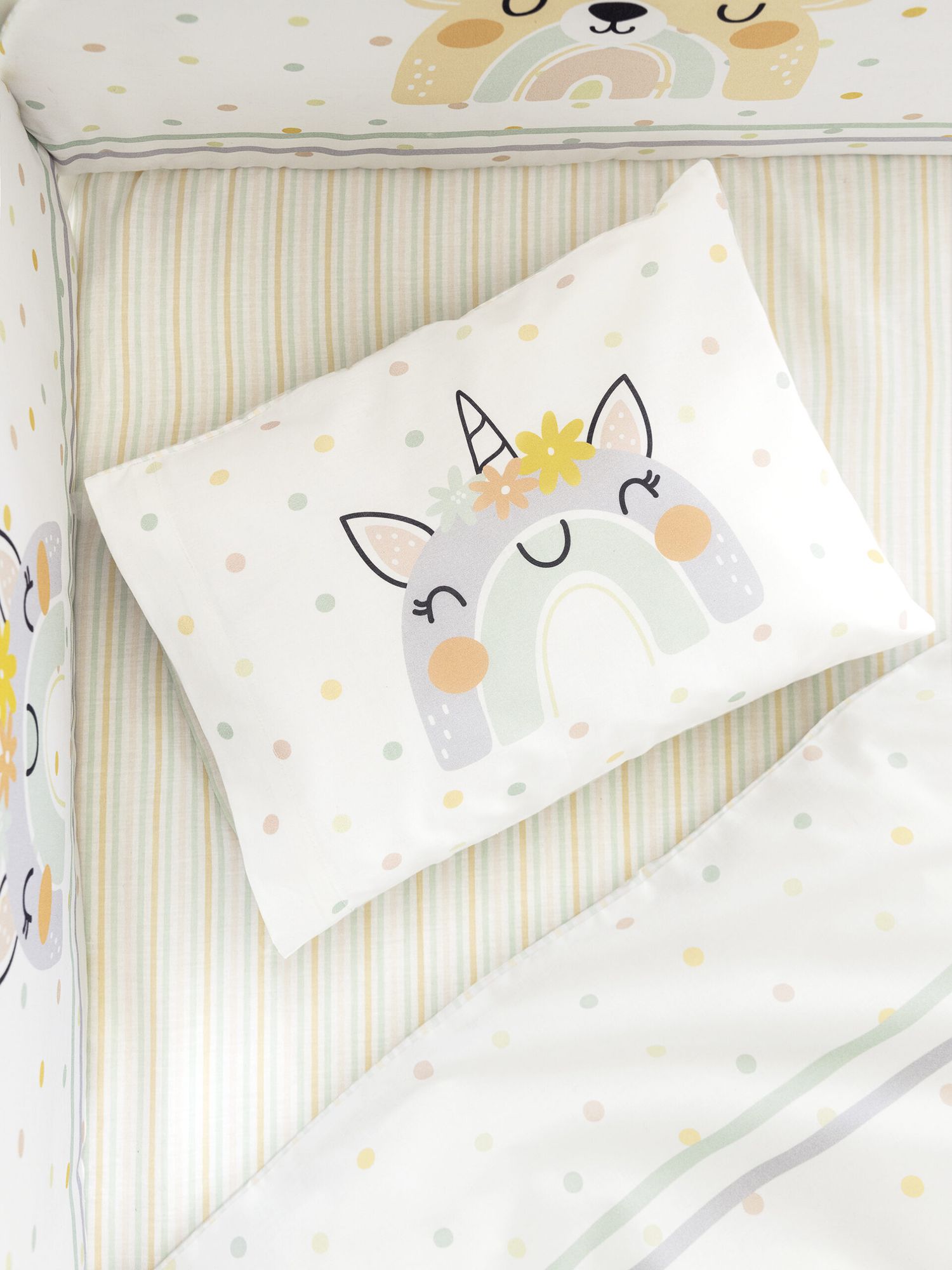 Nima home σετ σεντόνια κούνιας baby rainbow 32968 - Nima