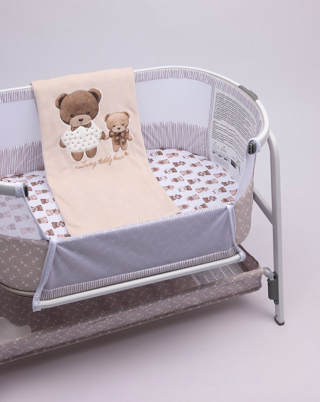 βρεφική σενίλ κουβέρτα teddy bear για λίκνο/πορτ-μπεμπέ