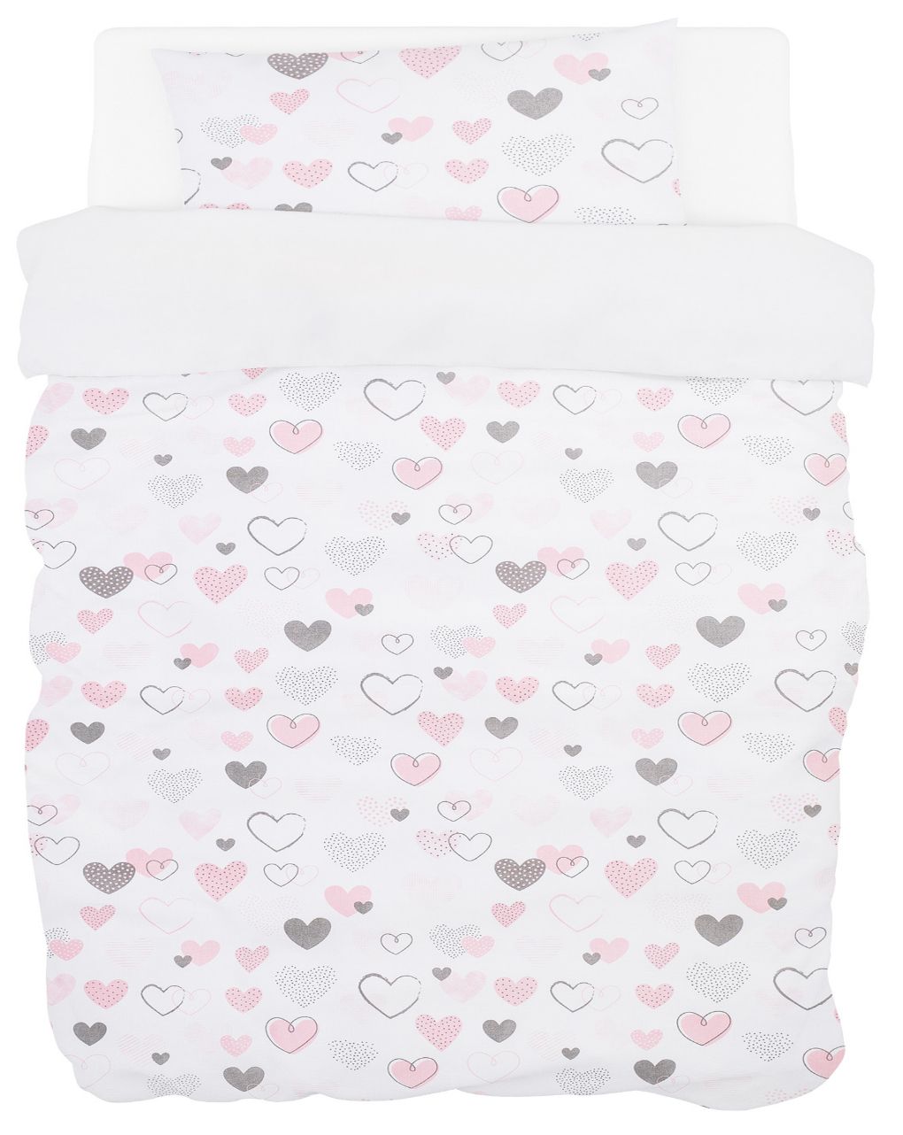 Bubaba σετ για κρεβάτι 2 τμχ pink hearts 50078 - BUBABA