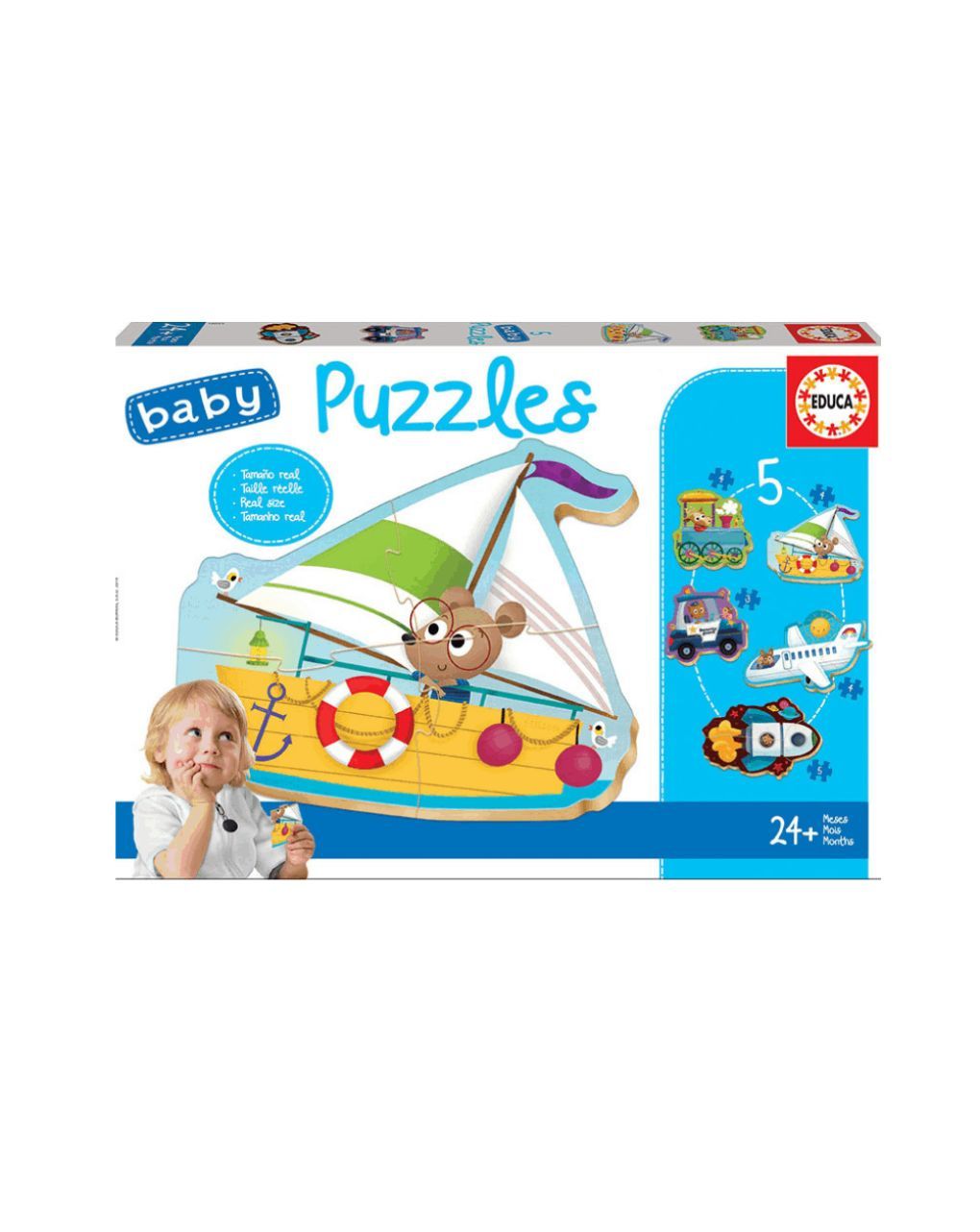 Educa παζλ 24μ+ μεταφορικά μέσα (5, 3-4-5 τμχ) π.018.059 - EDUCA