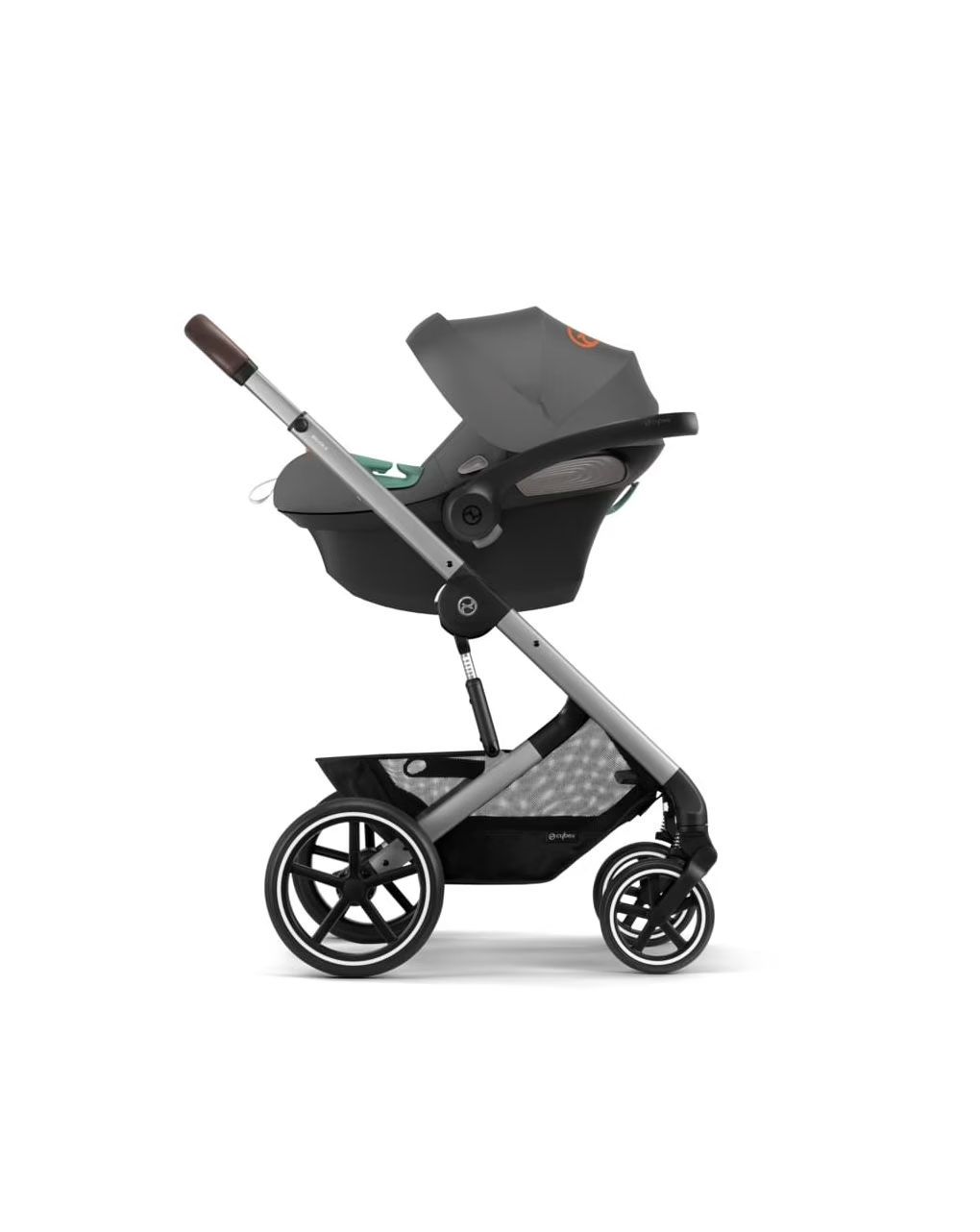 Cybex καρότσι 3σε1 balios s lux lava grey με κάθισμα aton s2 i-size + port bebe + αντάπτορες - Cybex