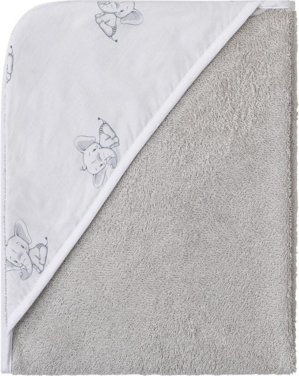 Bubaba κάπα-μπουρνούζι 100x100cm gray elephant 80135
