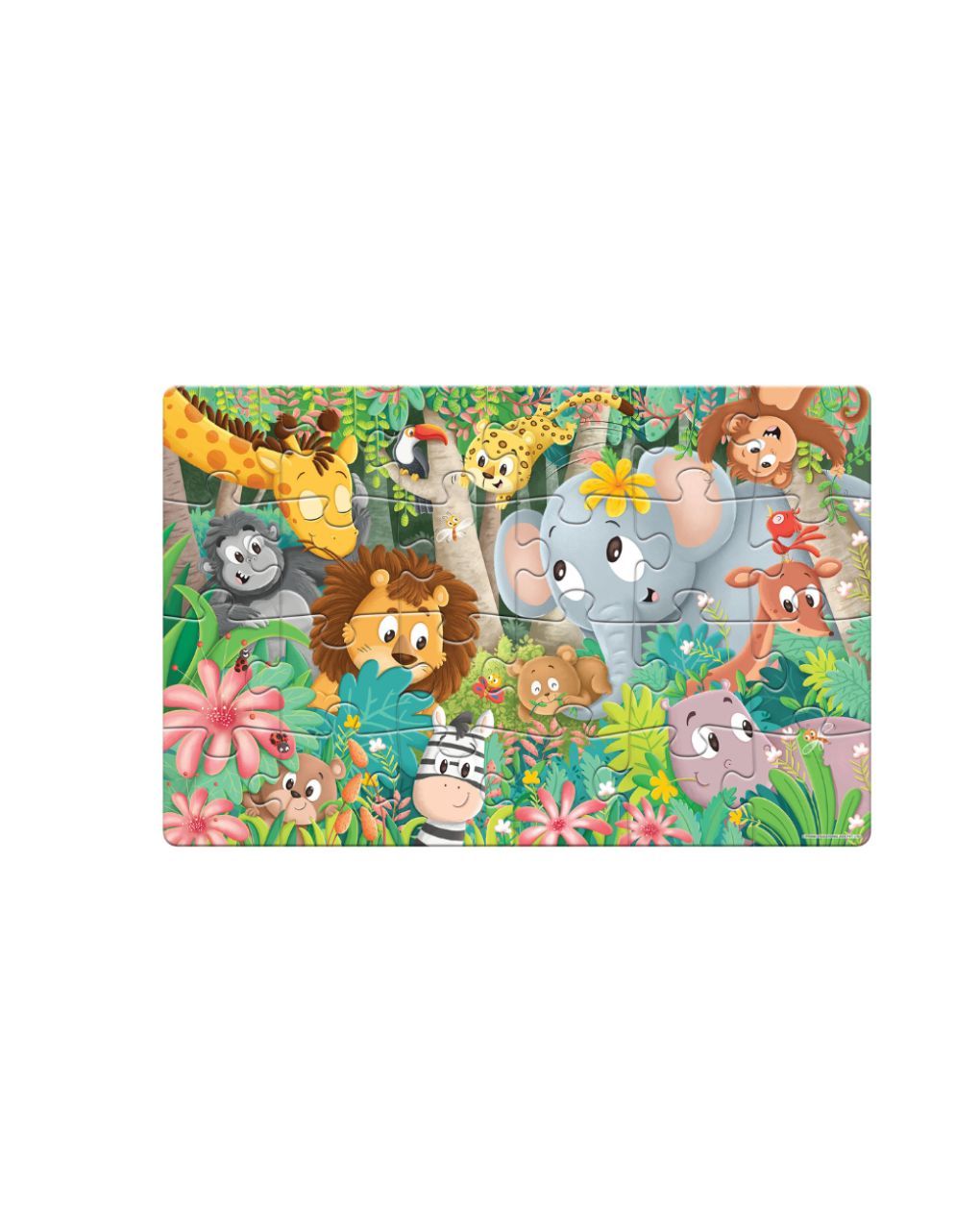 Remoundo παζλ δαπέδου 24 κομμάτια ζώα της ζούγκλας π.026.211 - REMOUNDO