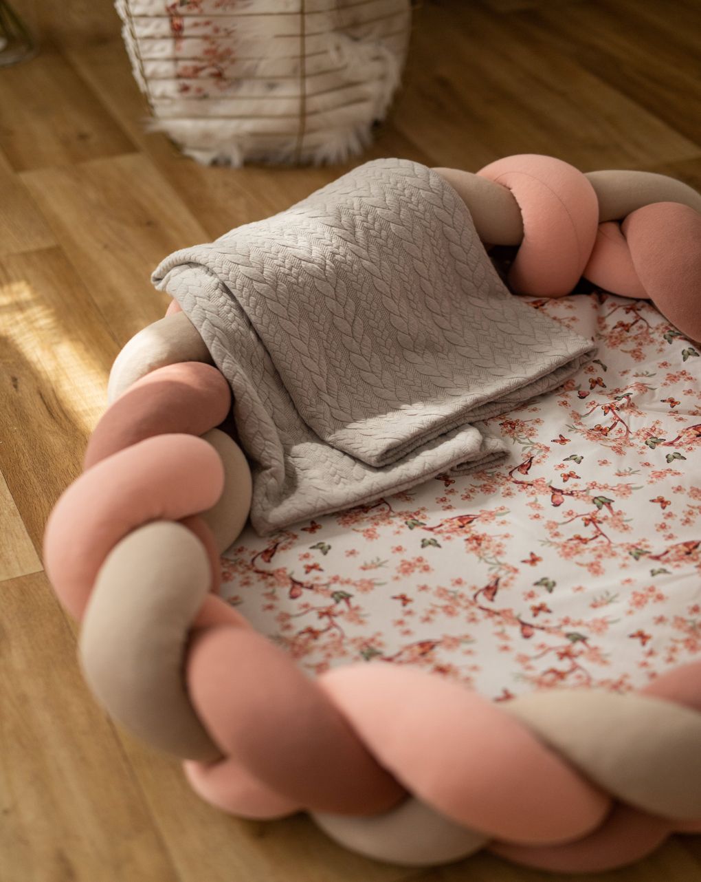 Bubaba κουβέρτα λίκνου gentle hug grey 47610 - BUBABA