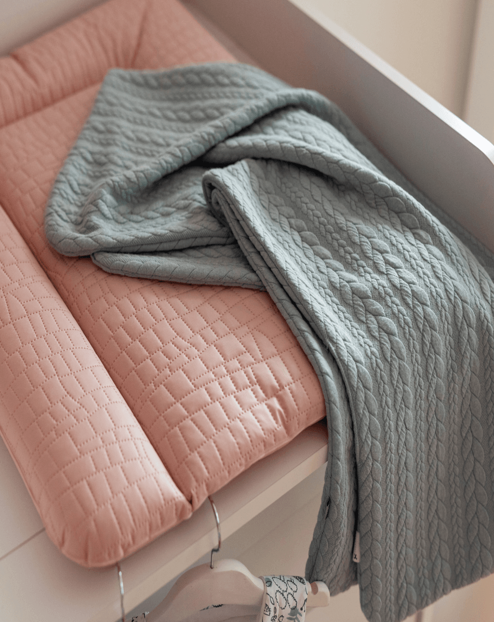 Bubaba κουβέρτα λίκνου gentle hug light blue 47603 - BUBABA