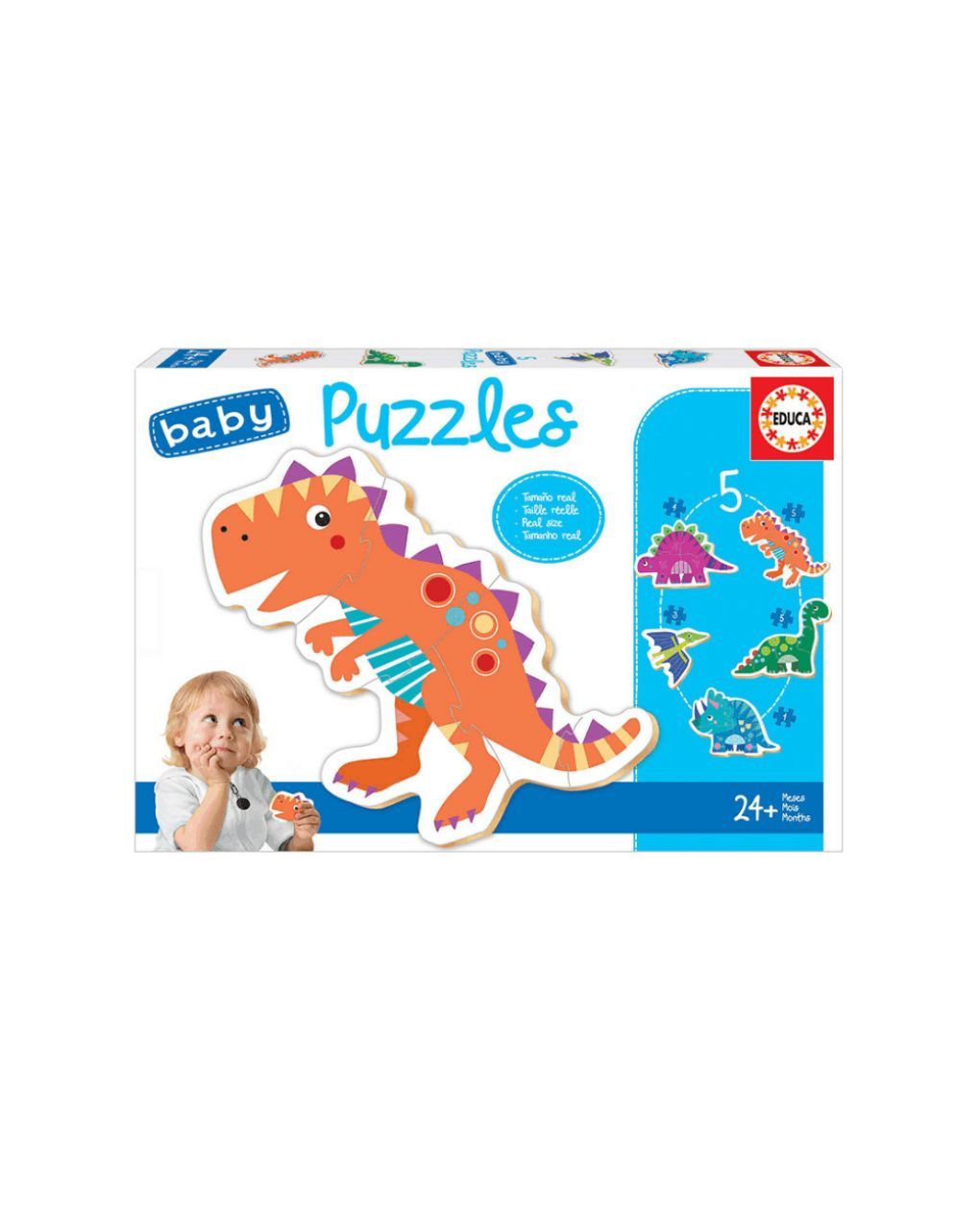 Educa παζλ 24μ+ δεινοσαυράκια (5, 3-4-5 τμχ) π.018.873 - EDUCA