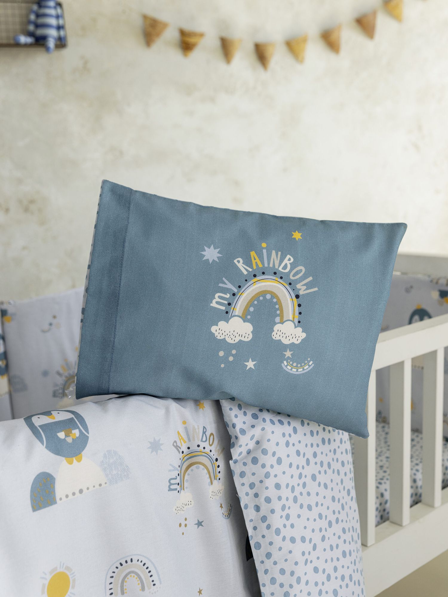 Nima home σετ σεντόνια κούνιας happy pingui 32985 - Nima