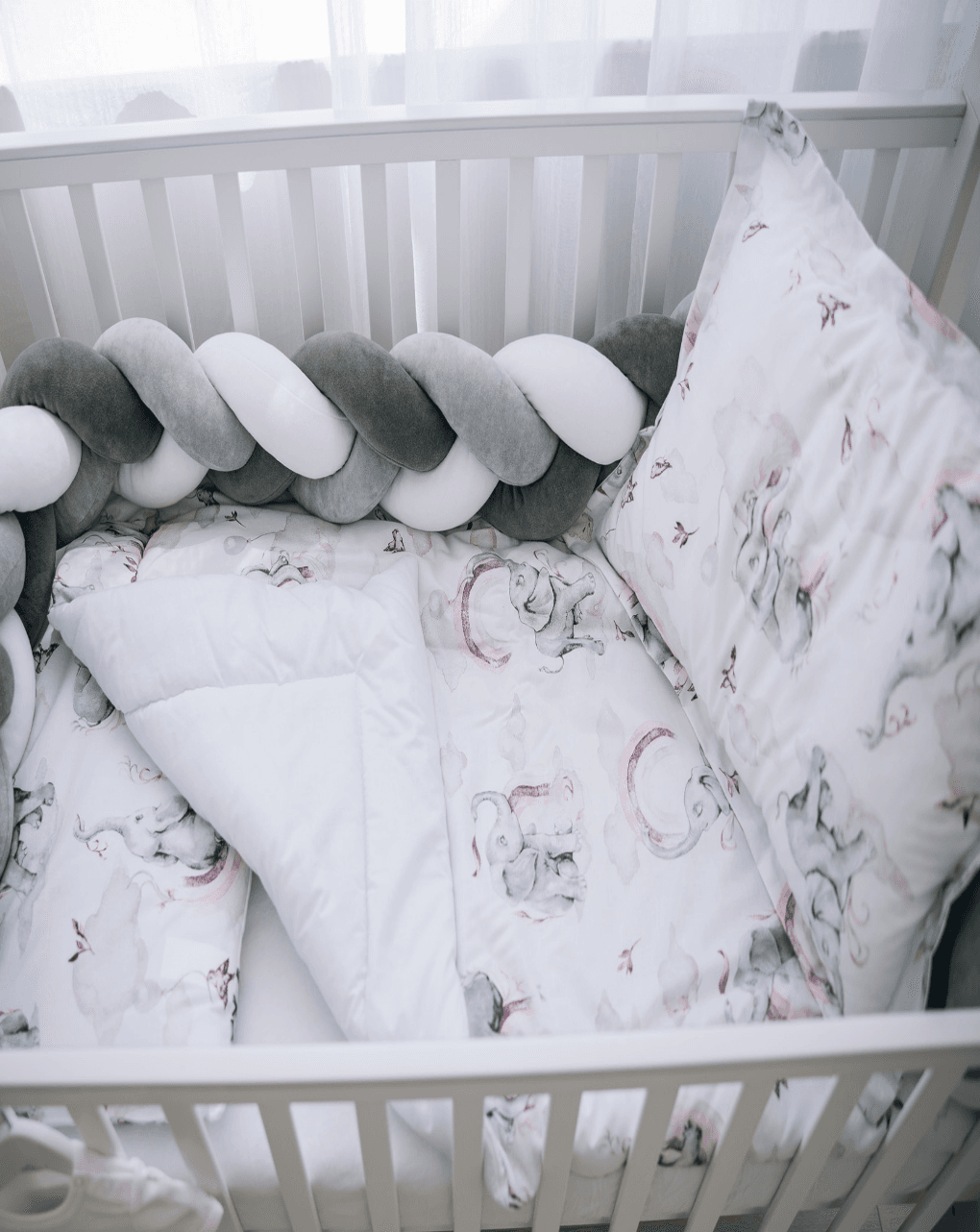 Bubaba σετ για κρεβάτι 2 τμχ elephant on the rainbow 50092