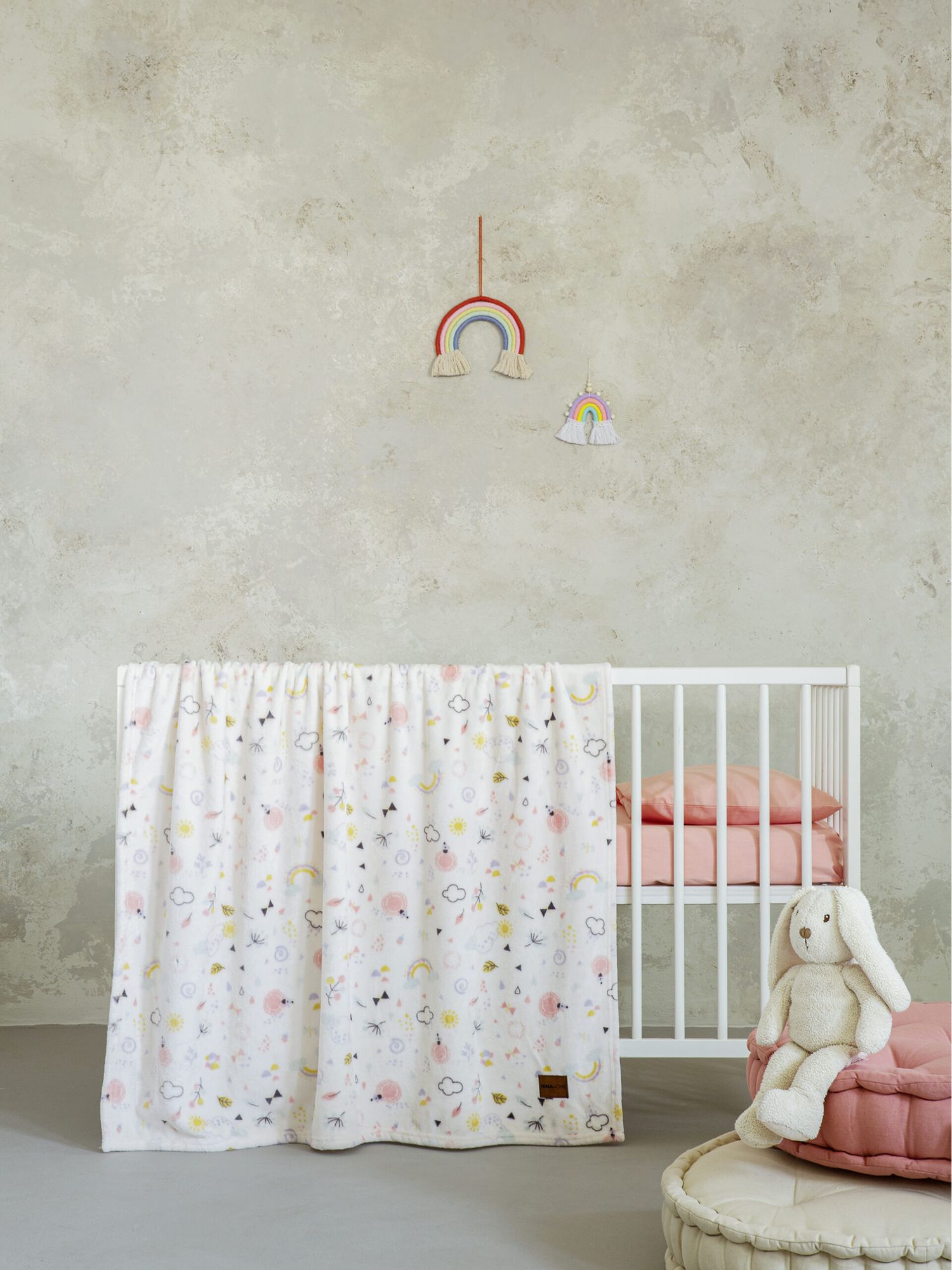 Nima home κουβέρτα κούνιας rainbows 32369 - Nima