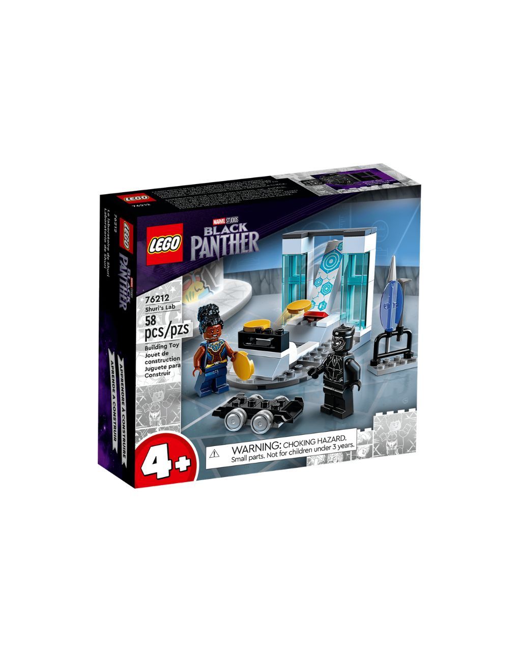 Lego super heroes marvel black panther: wakanda forever shuri's lab 76212
