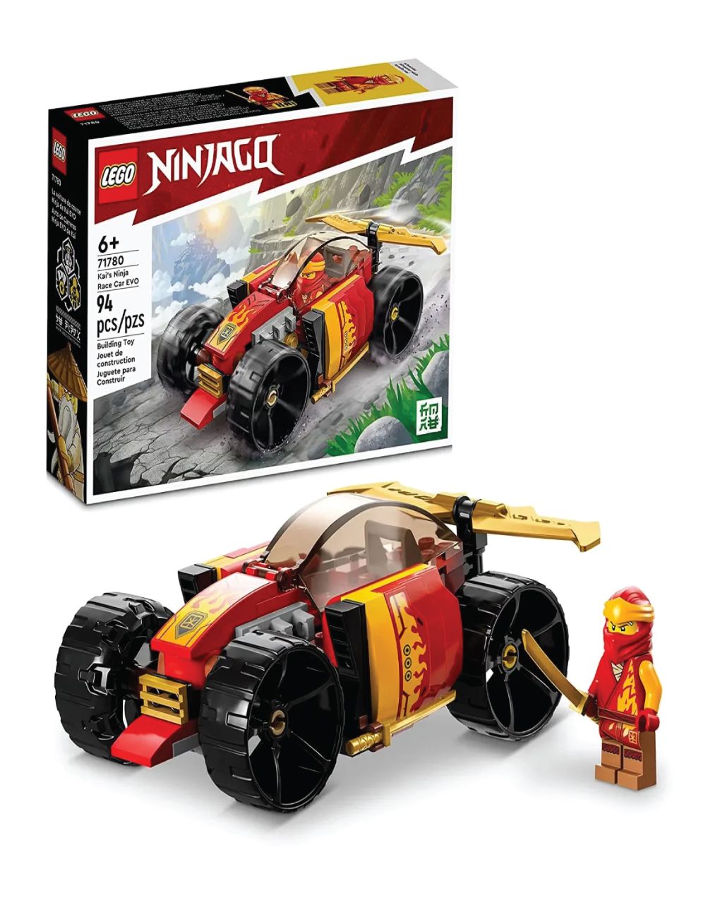 Lego minecraft kai’s ninja race car evo 71780
