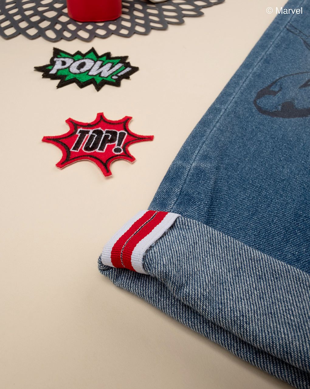 παιδικό τζιν παντελόνι μπλε spiderman για αγόρι - Prénatal