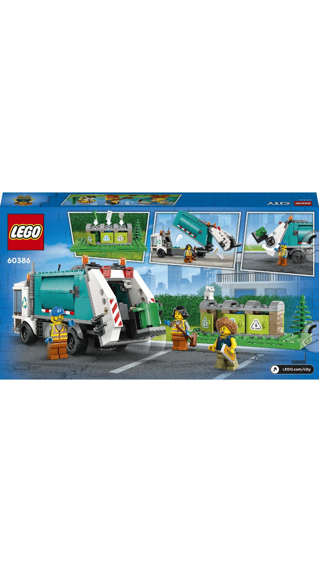 Lego city great vehicles φορτηγό ανακύκλωσης 60386 - Lego, Lego City