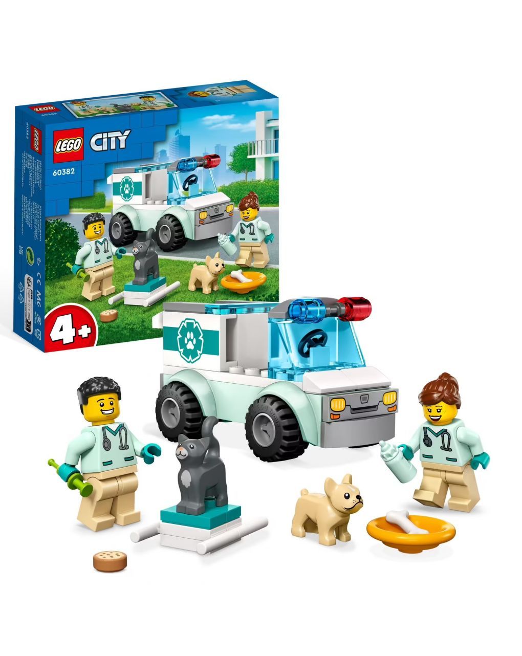 Lego city great vehicles vet van rescue 60382