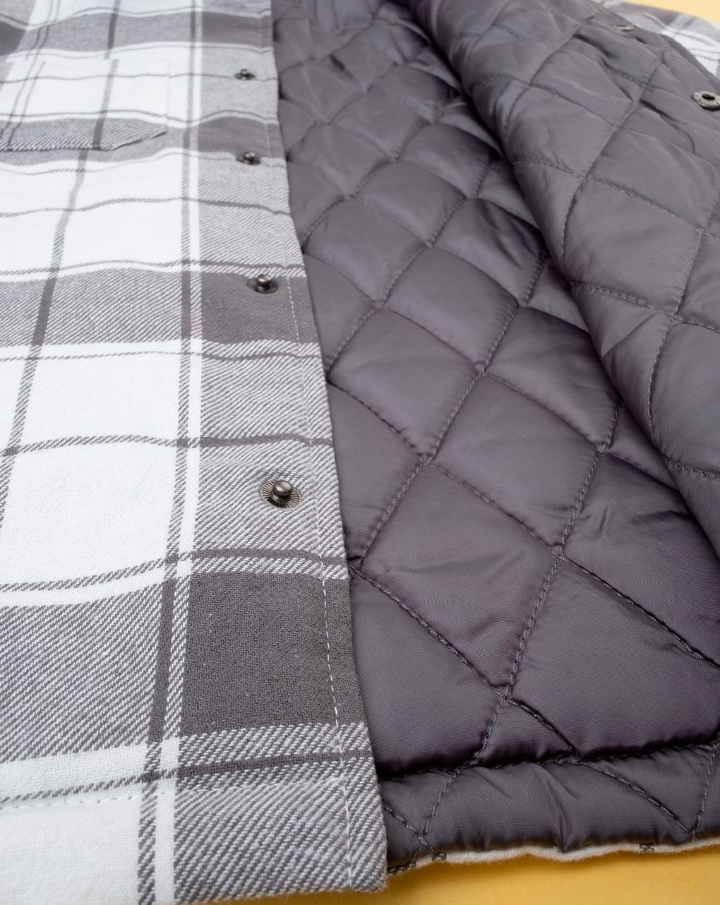 παιδικό overshirt καρό γκρι/λευκό για αγόρι - Prénatal