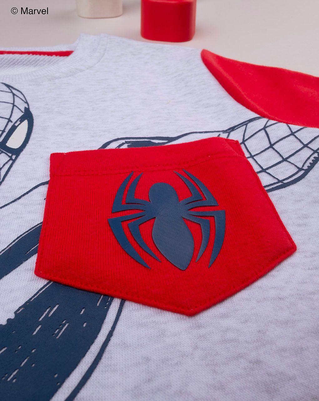 παιδική μπλούζα φούτερ γκρι spiderman για αγόρι - Prénatal