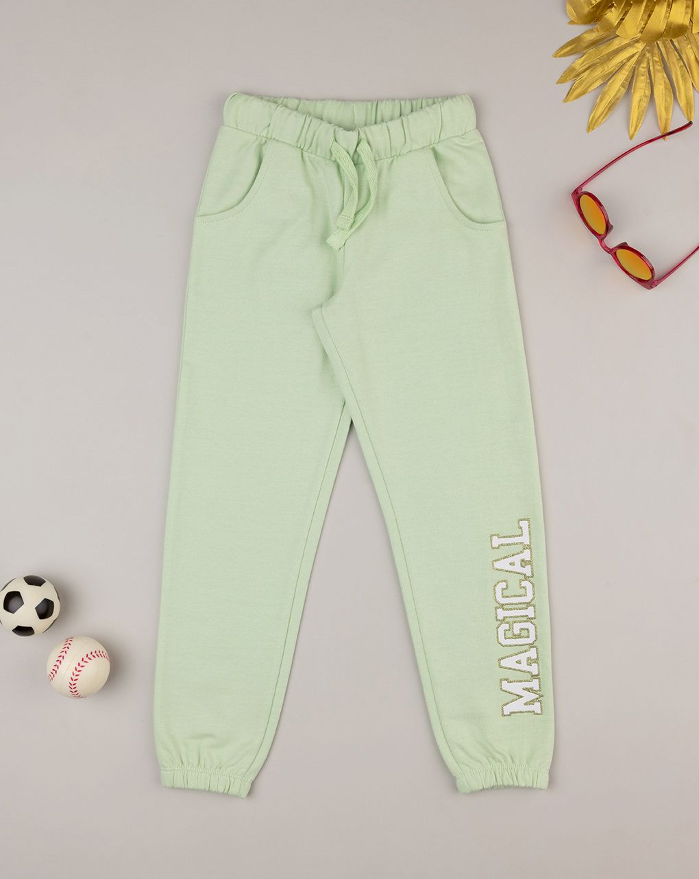 παιδικό παντελόνι φόρμας πράσινο magical για κορίτσι - Prénatal