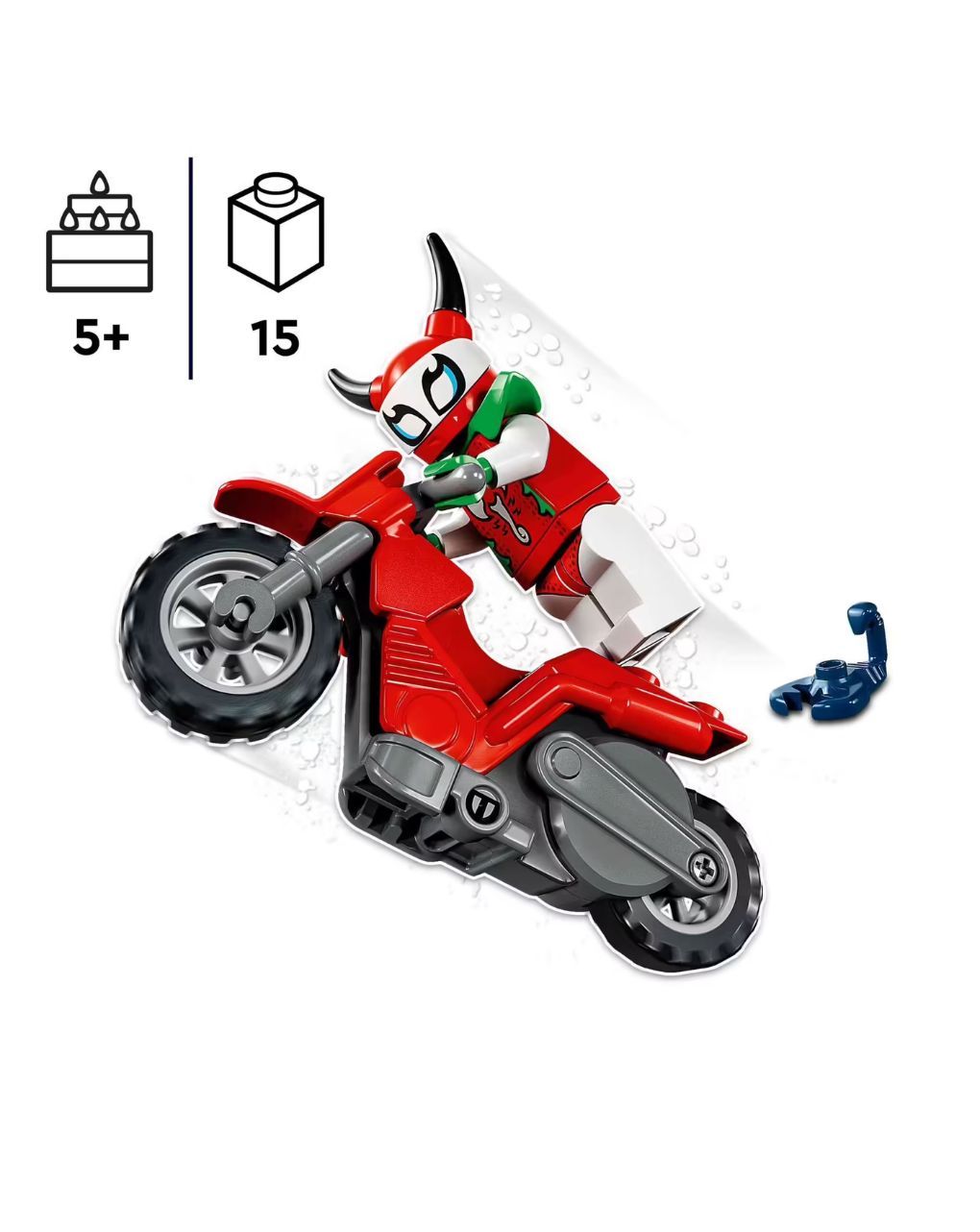 Lego city stuntz ακροβατική μηχανή ριψοκίνδυνος σκορπιός 60332 - Lego, Lego City