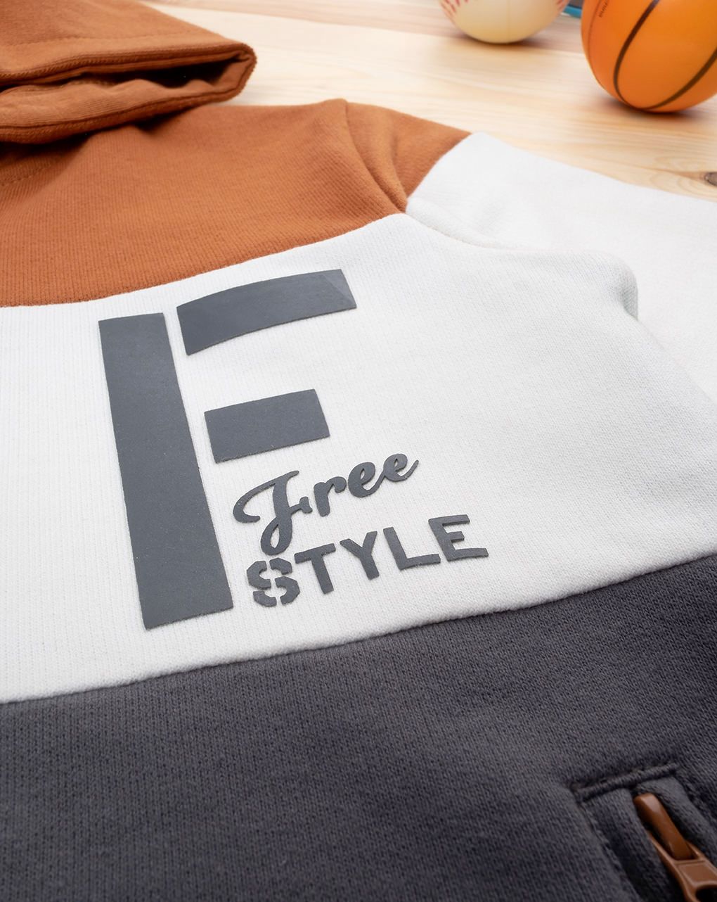 παιδική ζακέτα φούτερ free style για αγόρι - Prénatal