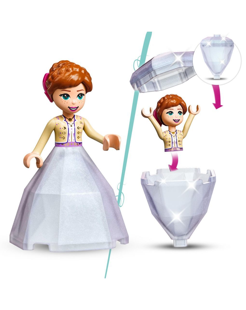 Lego  disney princess η αυλή του κάστρου της άννας 43198 - LEGO