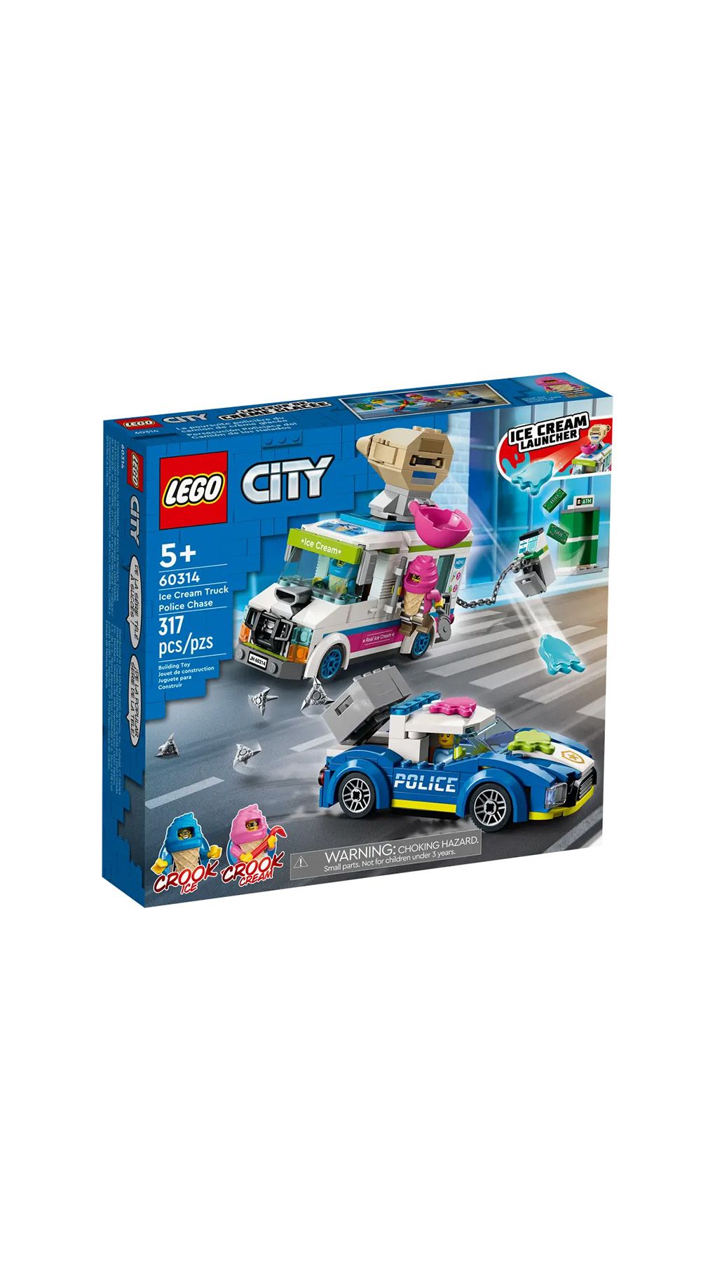 Lego city police αστυνομική καταδίωξη φορτηγού παγωτών 60314 - LEGO, LEGO City