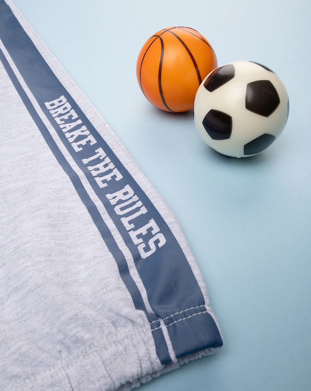 παιδικό παντελόνι φόρμας γκρι break the rules για αγόρι - Prénatal