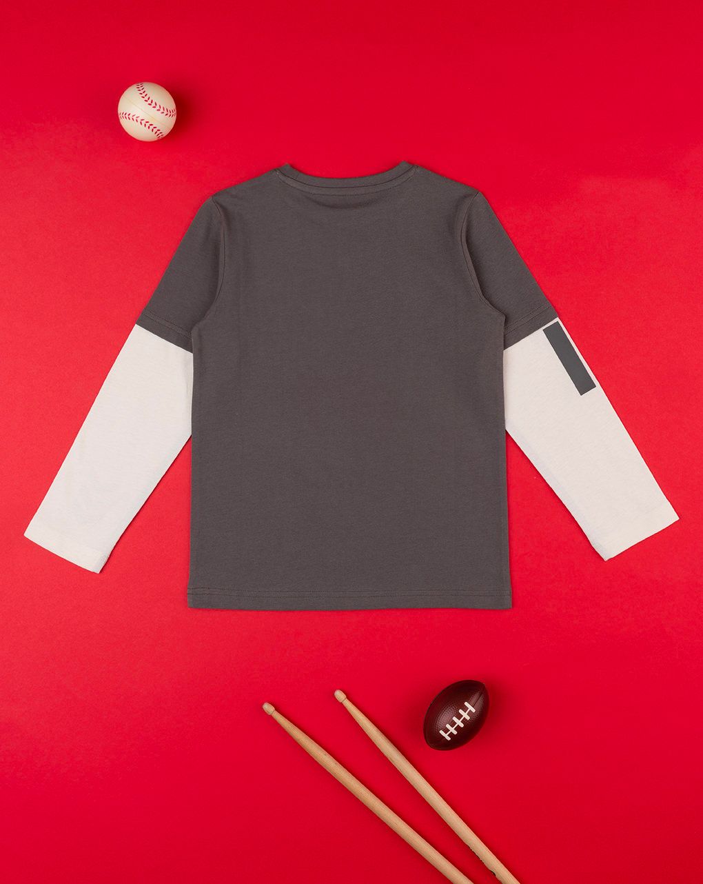 παιδική μπλούζα γκρι step up για αγόρι - Prénatal