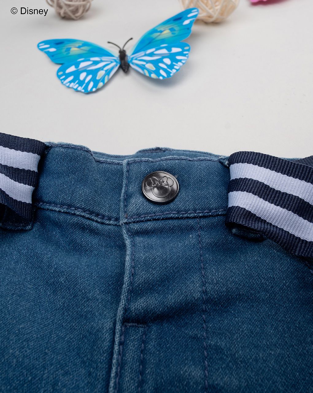βρεφικό τζιν παντελόνι μπλε με τη minnie για κορίτσι - Prénatal