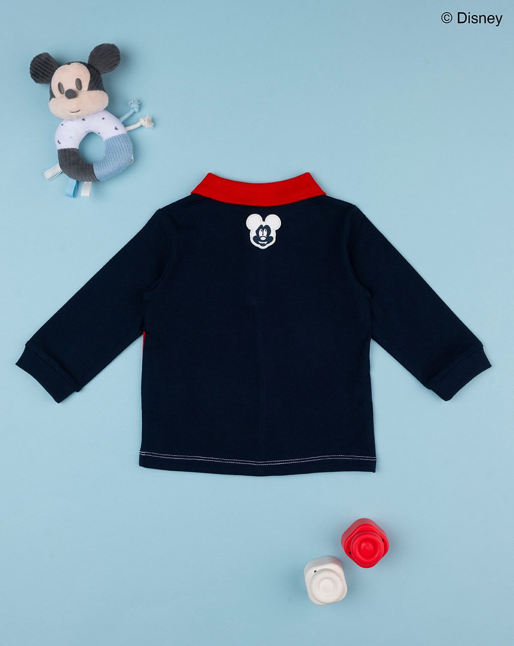 βρεφική μπλούζα πόλο μπλε με το mickey για αγόρι - Prénatal