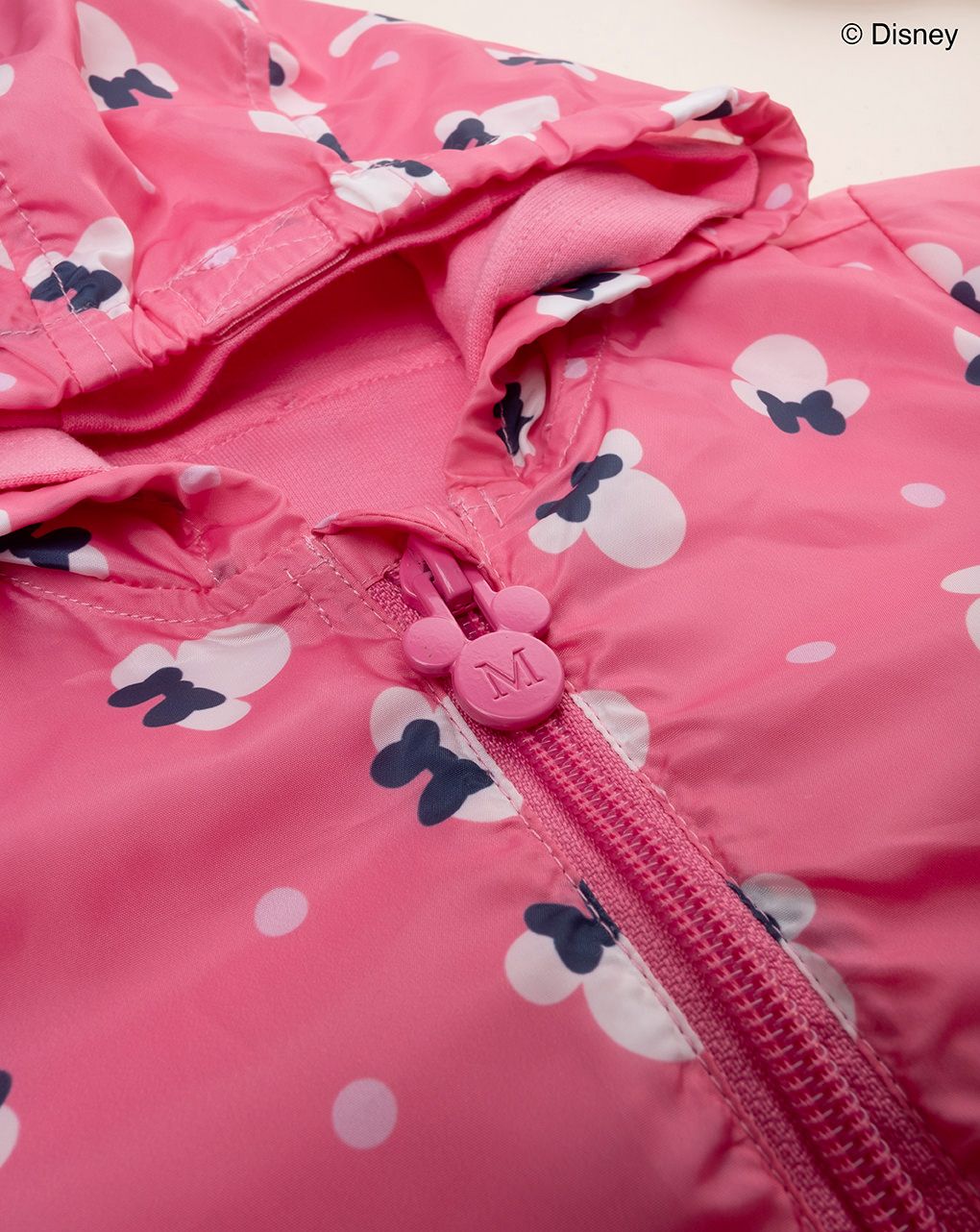 βρεφικό μπουφάν αντιανεμικό ροζ με τη minnie για κορίτσι - Prénatal