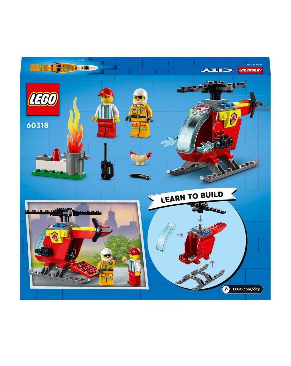 Lego city πυροσβεστικό ελικόπτερο 60318 - Lego, Lego City