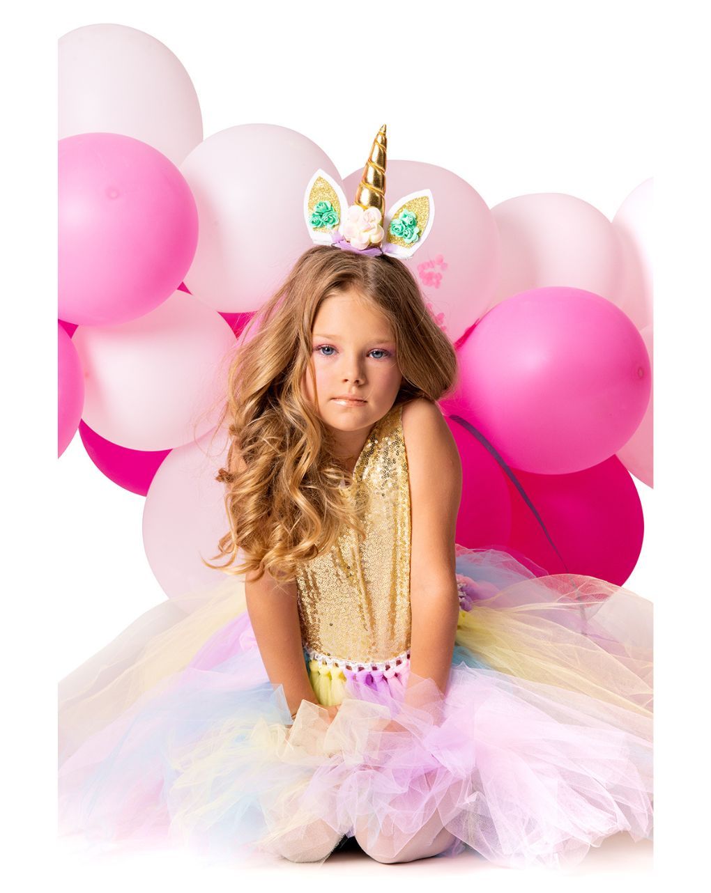 Fun fashion αποκριάτικη στολή sunshine unicorn μεγ.04 136404 - Fun Fashion