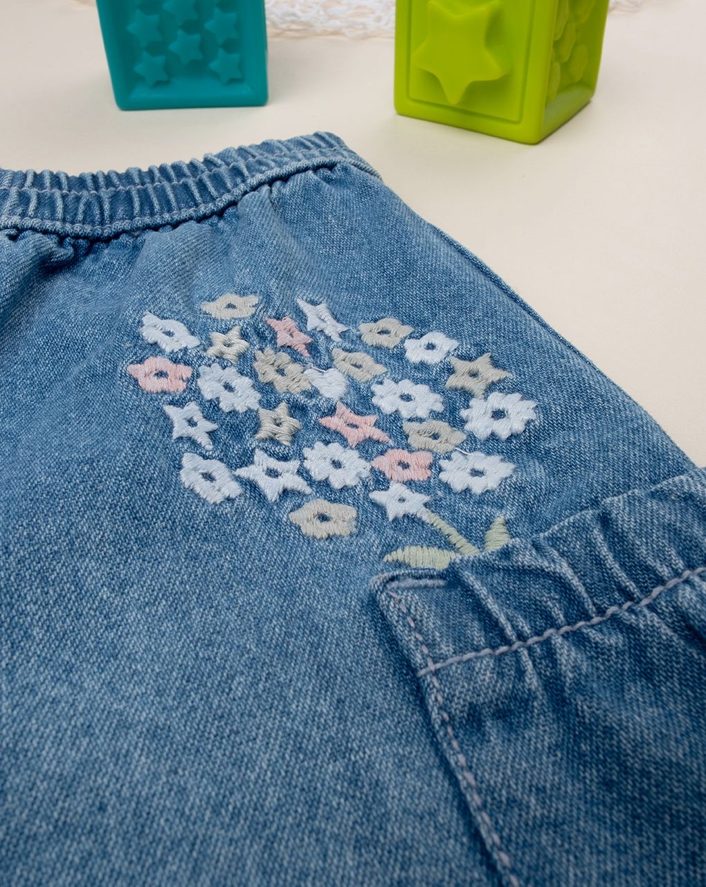 βρεφικό τζιν παντελόνι balloon garden για κορίτσι - Prénatal
