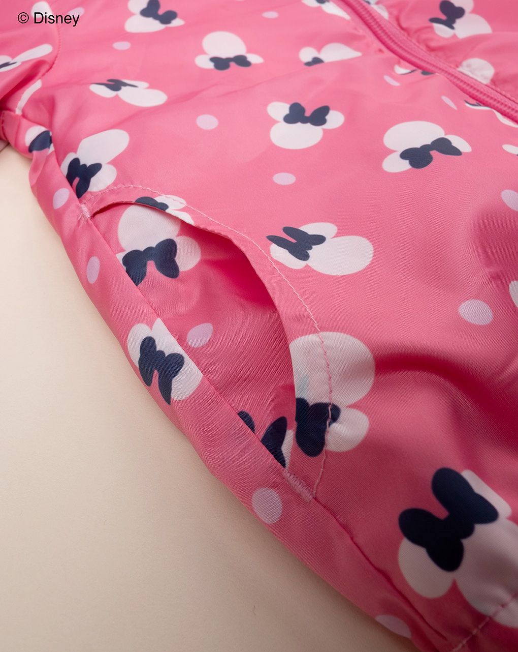 βρεφικό μπουφάν αντιανεμικό ροζ με τη minnie για κορίτσι - Prénatal