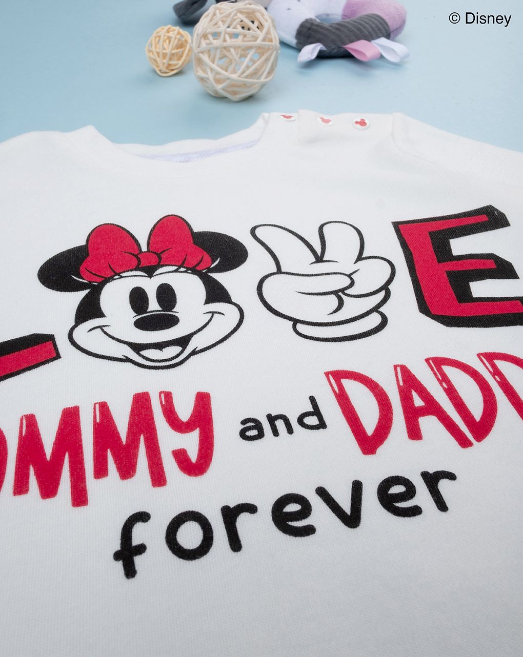 πιτζάμα valentine's day minnie για κορίτσι - Prénatal