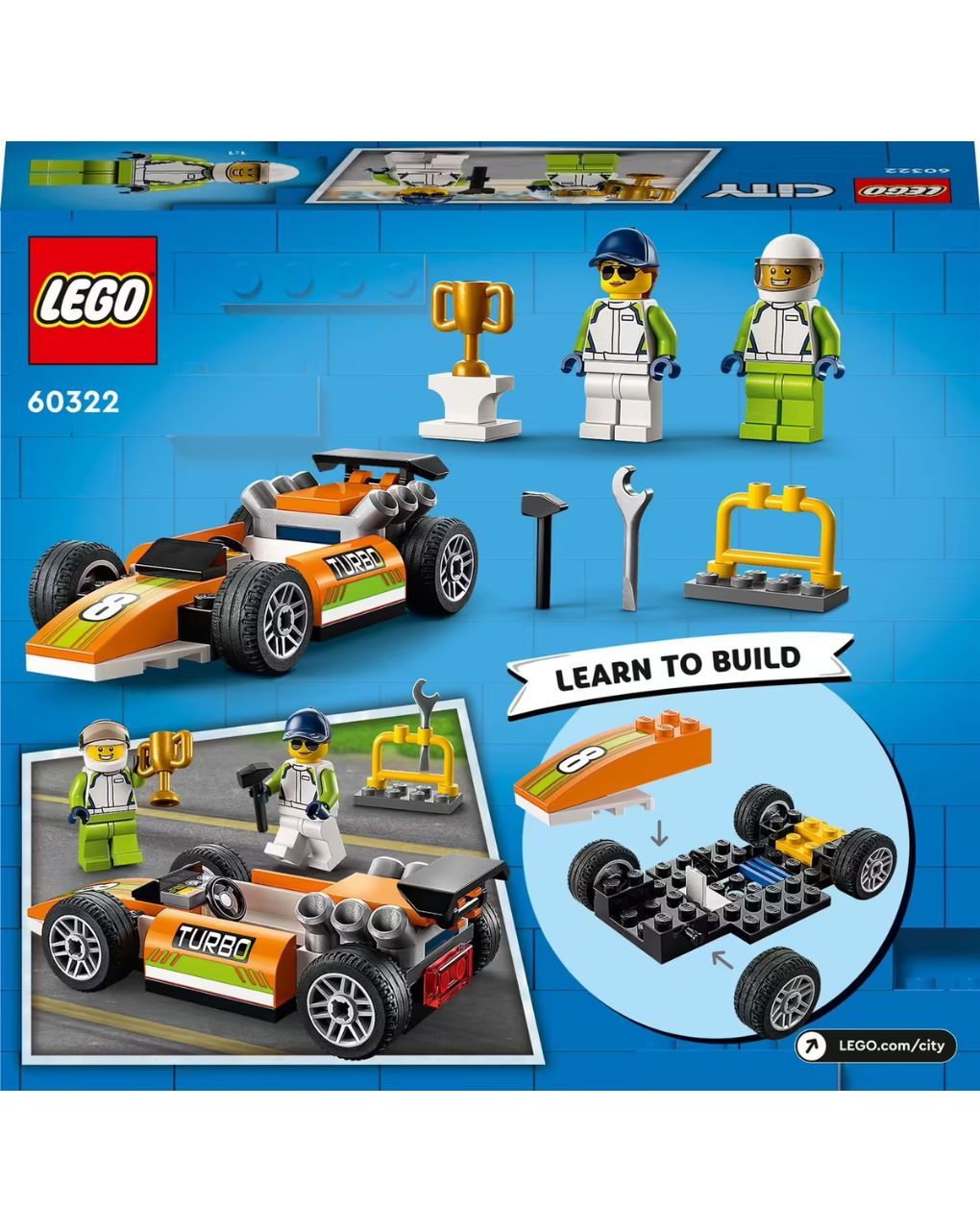 Lego city great vehicles αγωνιστικό αυτοκίνητο 60322 - Lego, Lego City